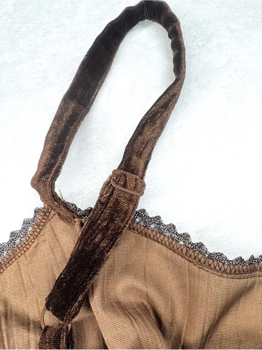 Venezia Y2K Velvet Plaid Cami Top Size 24 Boho Grunge - Picture 10 of 10